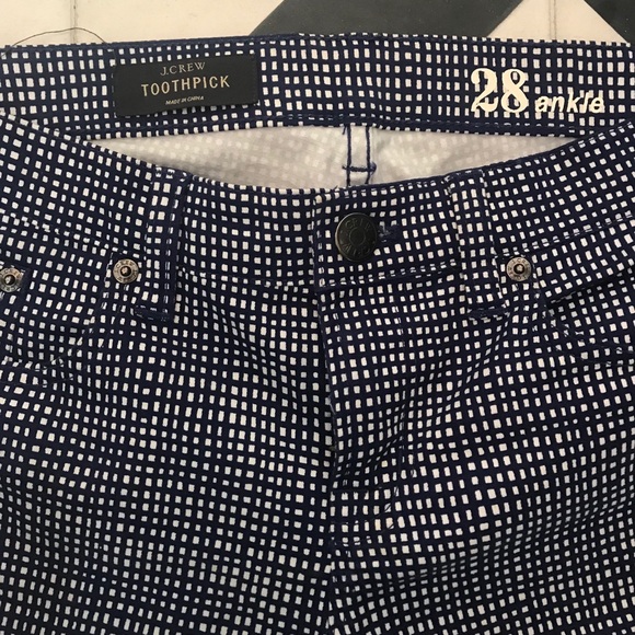 J.Crew • Toothpick Jean in Basketweave Print - Picture 2 of 3